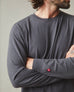 Men's Vintage Crew Long Sleeve Tee - Washed Metropolitan Grey